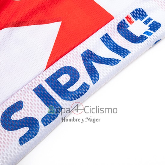 Androni Giocattoli Ropa Ciclismo Culotte Corto 2019 Hombre Mangas Cortas Naranja y Blanco